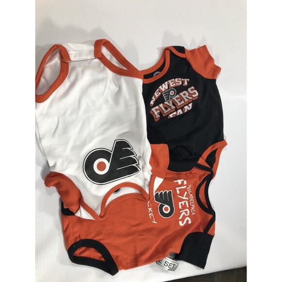 Philadelphia Flyers: One-Piece (Set Of 3), Size Girls 3/6 Months, NWT - Picture 2 of 7